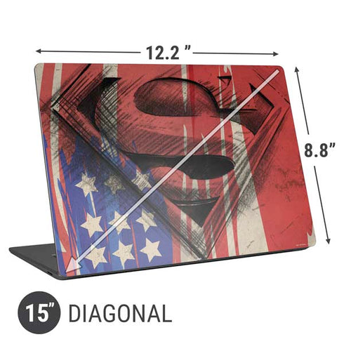 DC Comics Superman Crest Universal Laptop 15in (12.2 x 8.8in) Skin